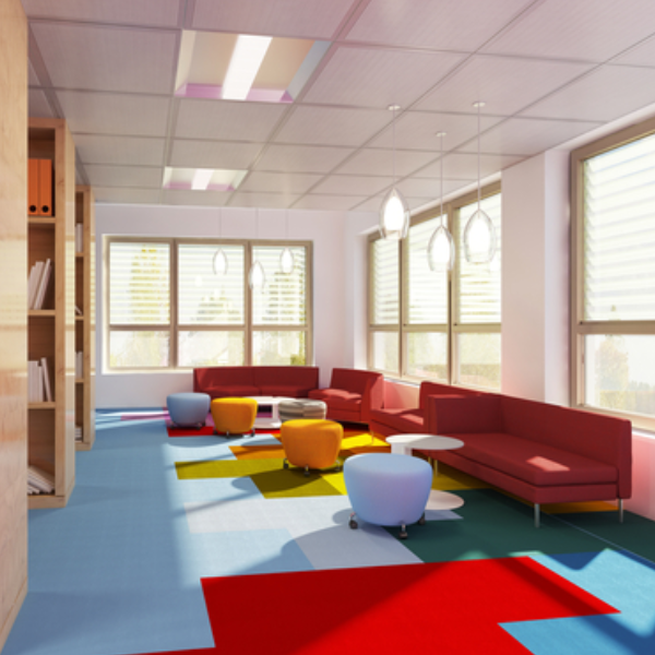 Image presents flooring supplier of carpet tiles