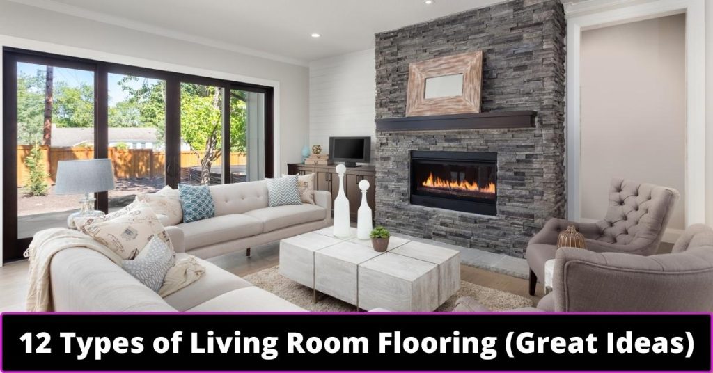 image represents 12 Types of Living Room Flooring (Great Ideas)