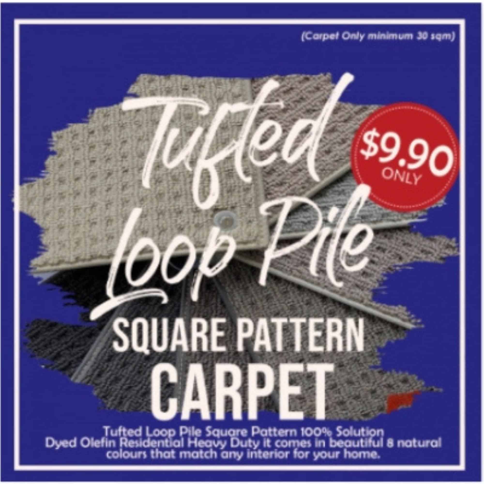 Image presents Laminate Flooring and Tufted Loop Pile
